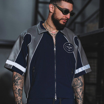 Racer crop jacket