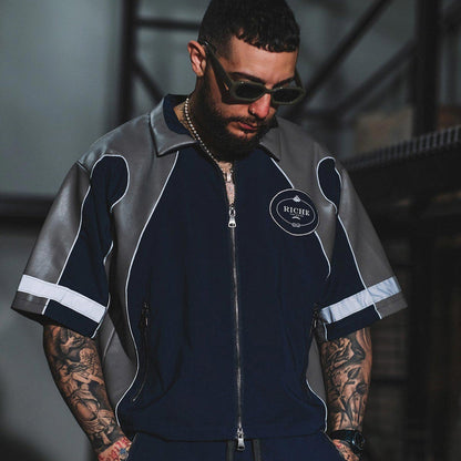 Racer crop jacket