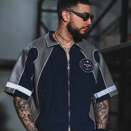 Racer crop jacket