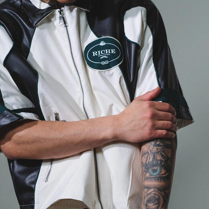 Racer crop jacket