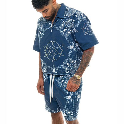 Reversible paisley set