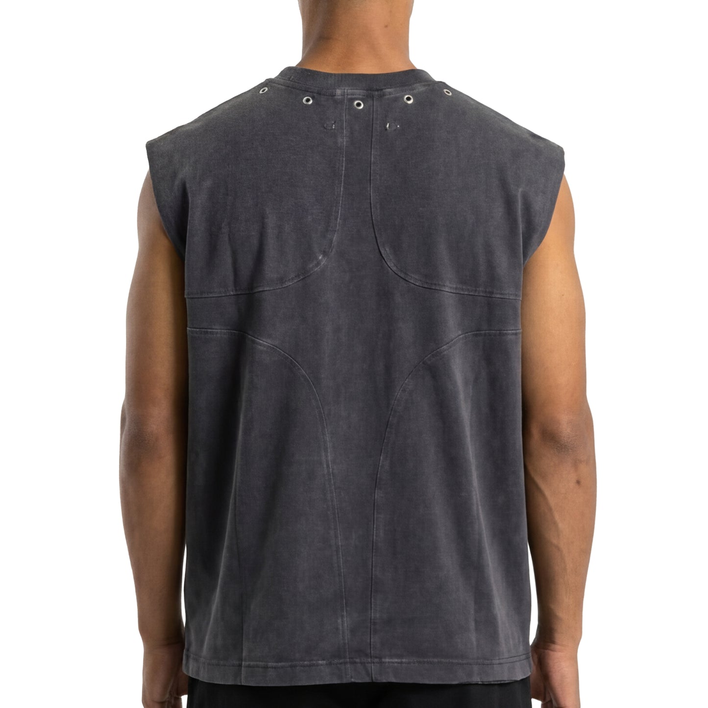 Printed wings sleeveless tee by Unknown - 2 | Vie+Riche