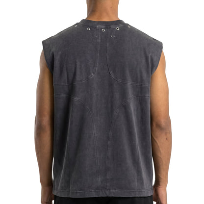 Printed wings sleeveless tee