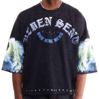 Angel wings 3/4 sleeve tee