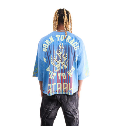 Born to ride 3/4 sleeve tee