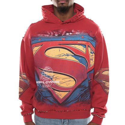 Man of steel stray pullover hoodie