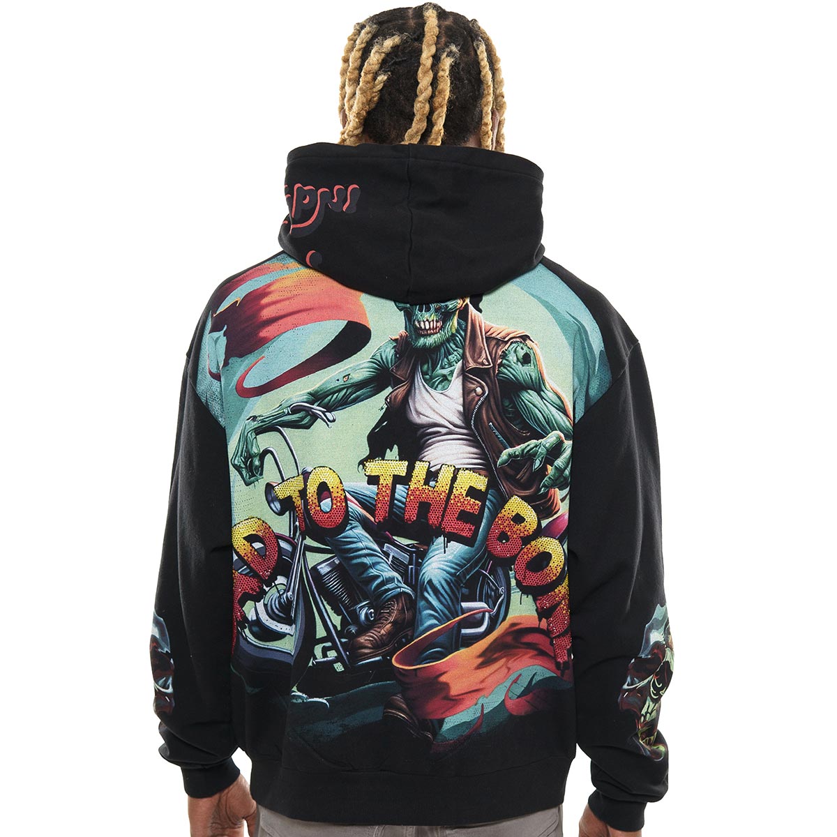 Bad to the bone stray pullover hoodie