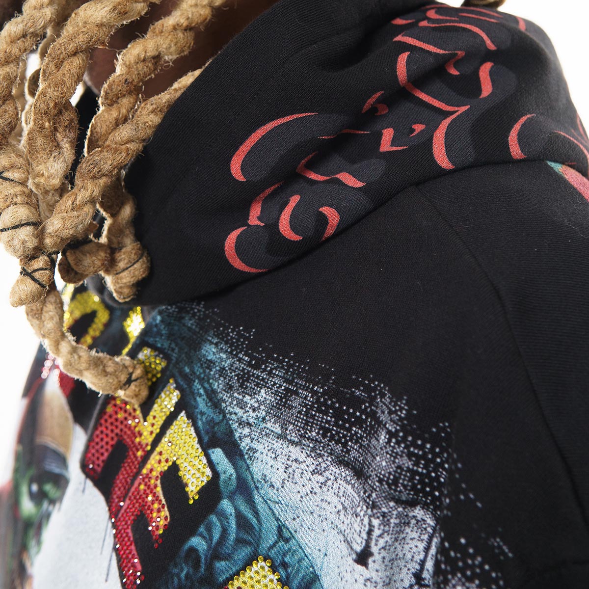 Bad to the bone stray pullover hoodie