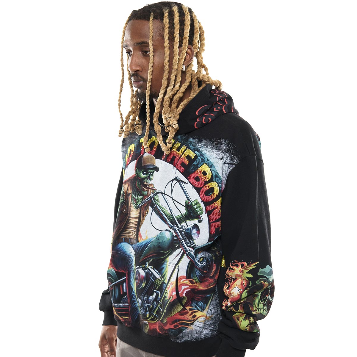 Bad to the bone stray pullover hoodie
