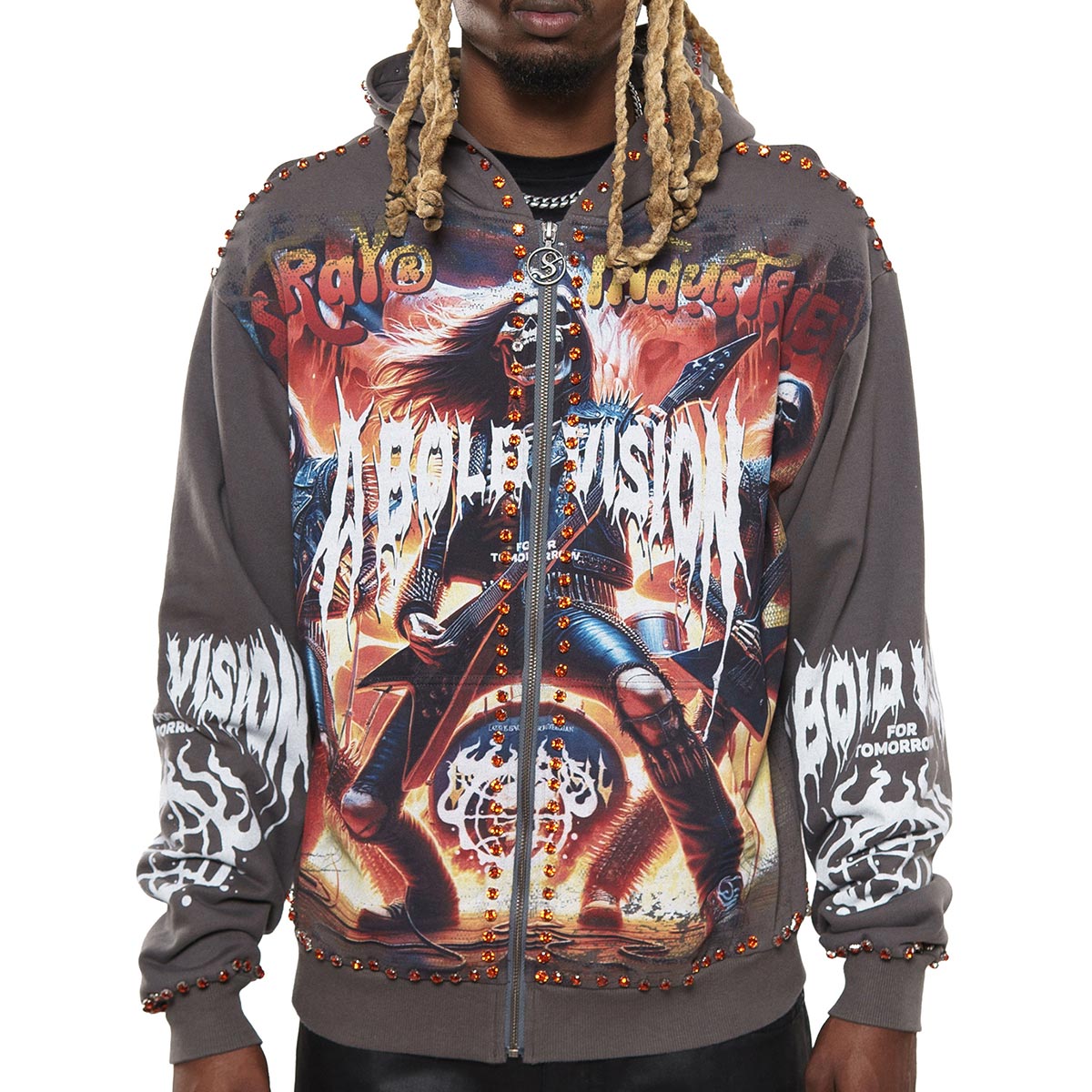 A bold vision stray full-zip hoodie