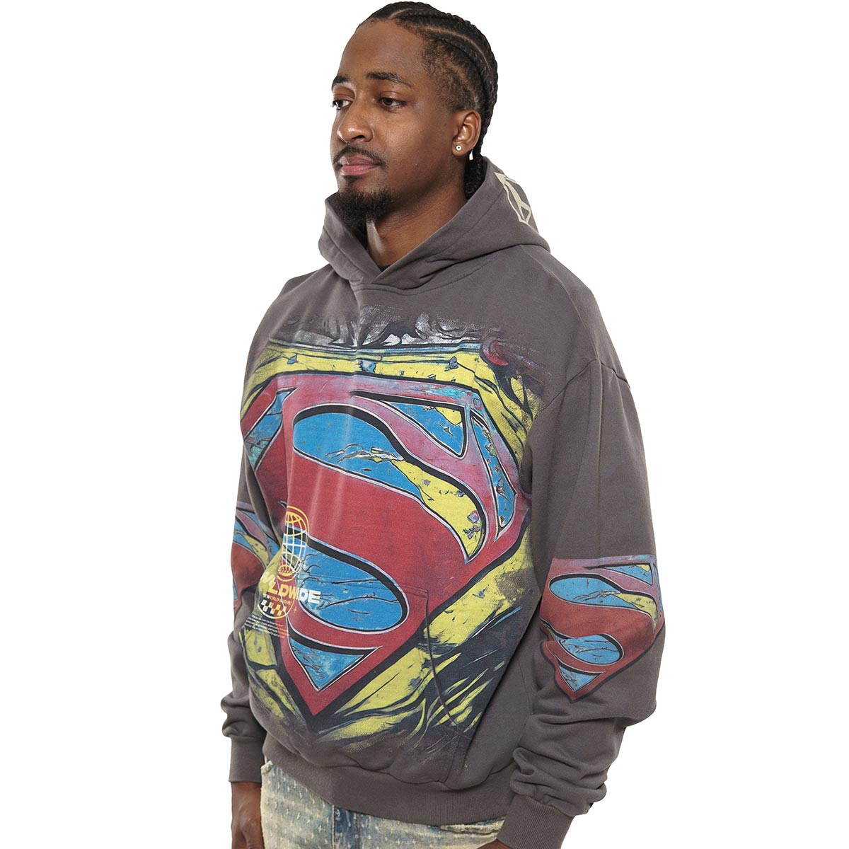 Man of steel stray pullover hoodie