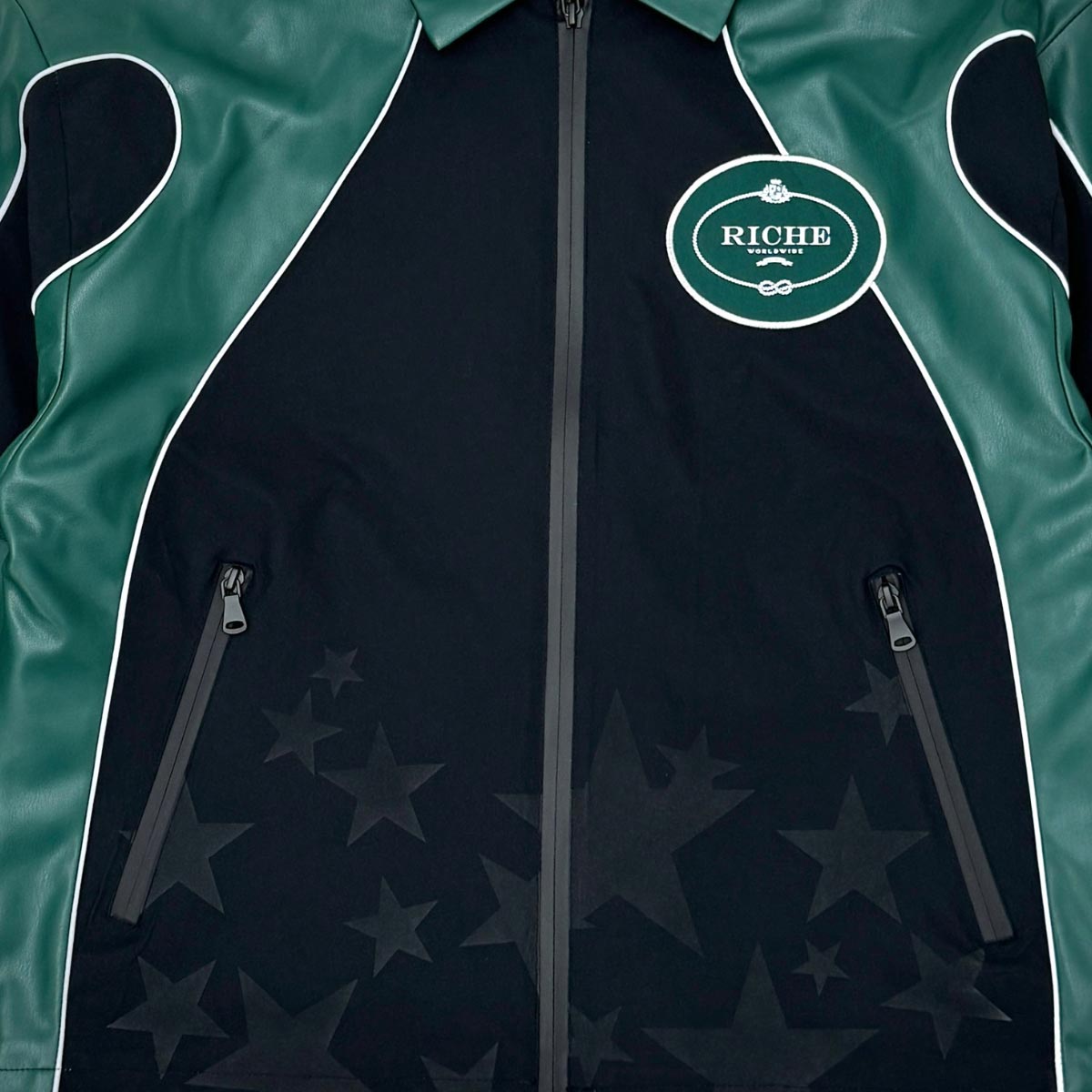 Star studded nylon jacket set