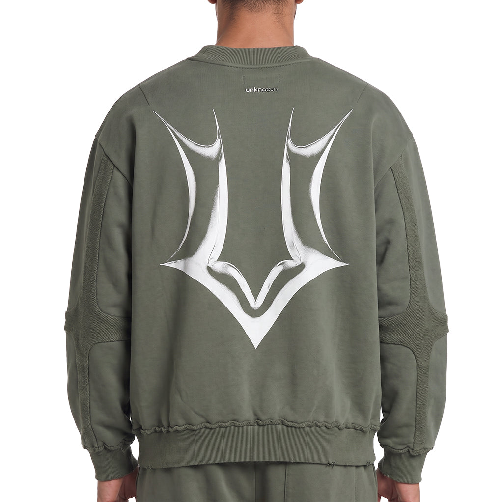 Unknown heavyweight cotton fleece crewneck sweatshirt