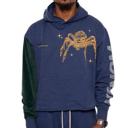 Venom biker cropped hoodie
