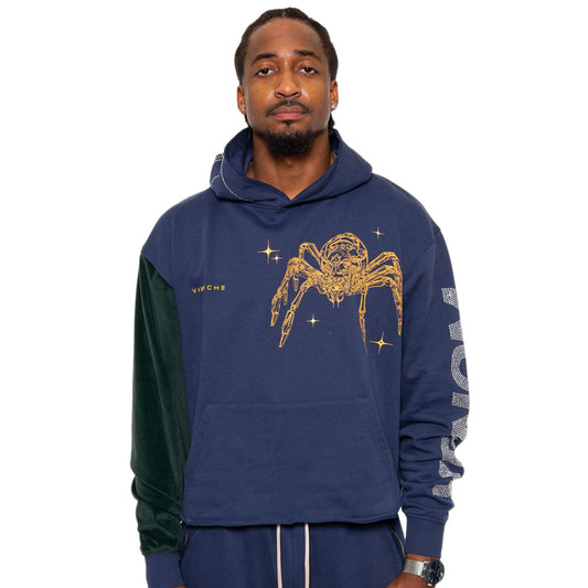 Venom biker cropped hoodie