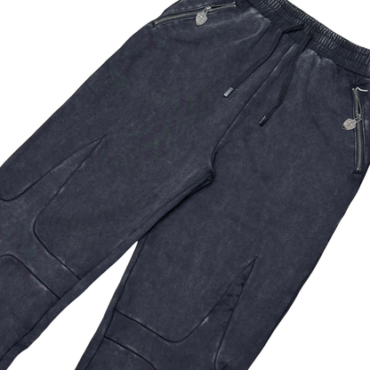 Unknown Sculpted Panel Acid-Wash Joggers