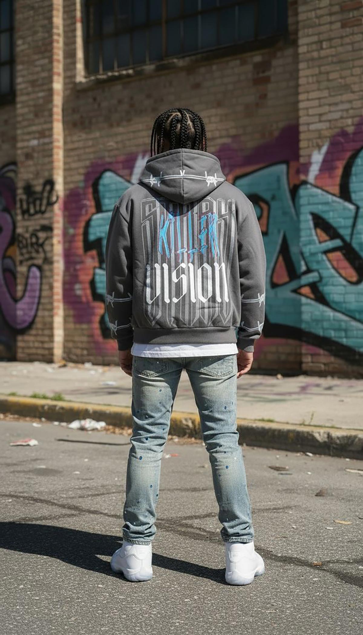 Stray killer vision full-zip hoodie