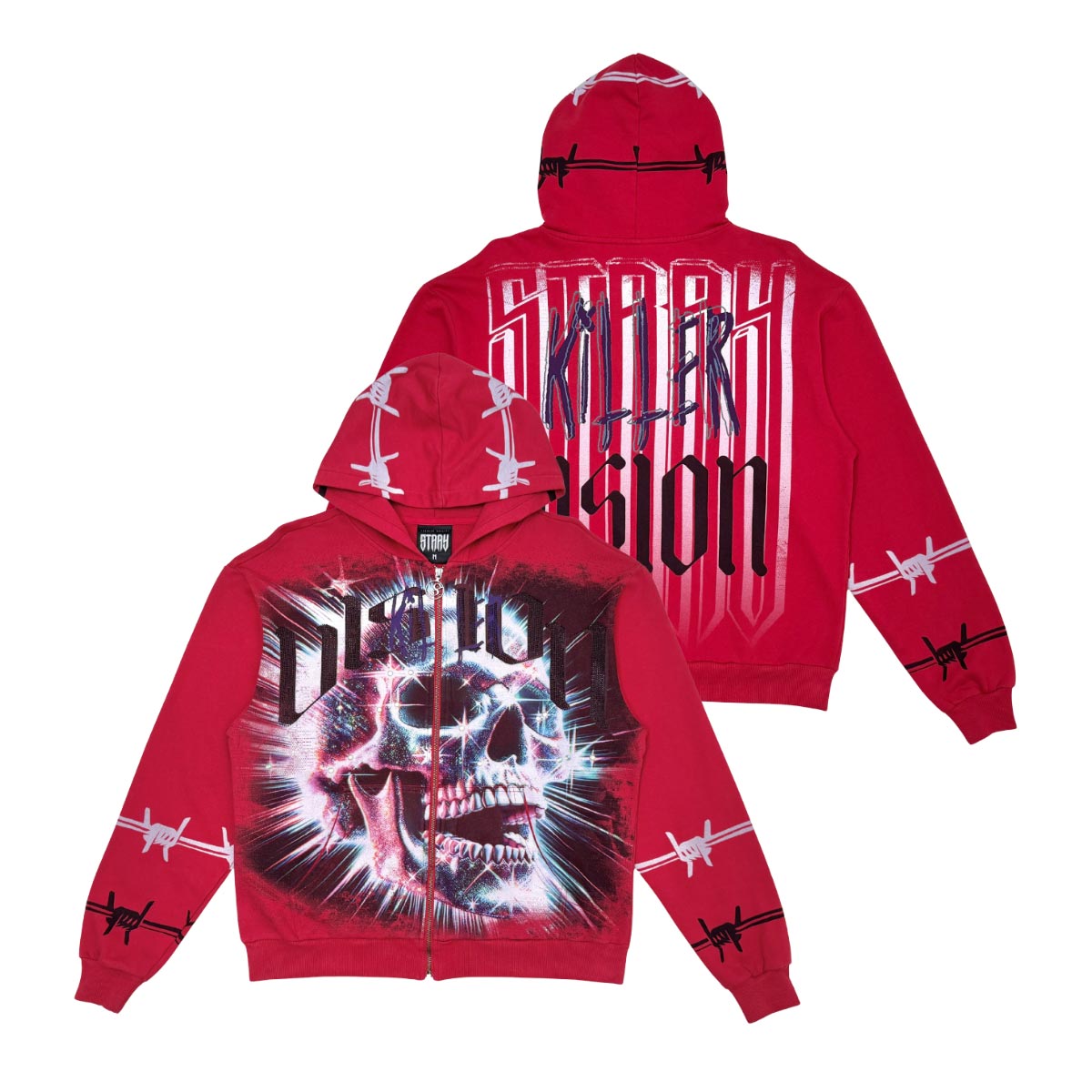 Stray killer vision full-zip hoodie
