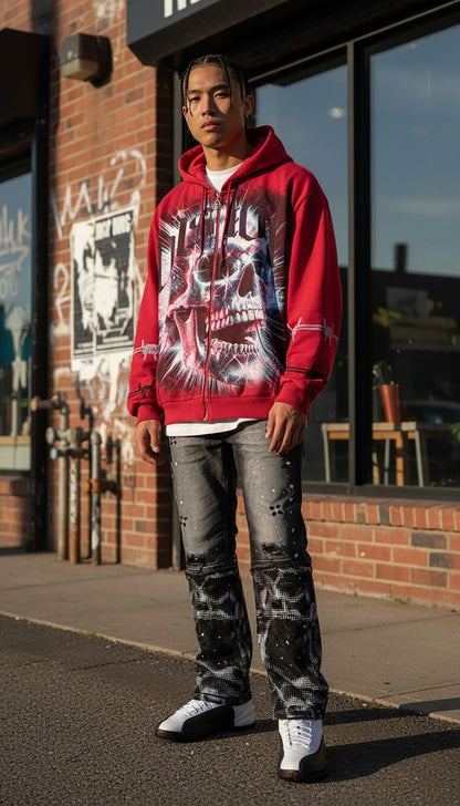 Stray killer vision full-zip hoodie