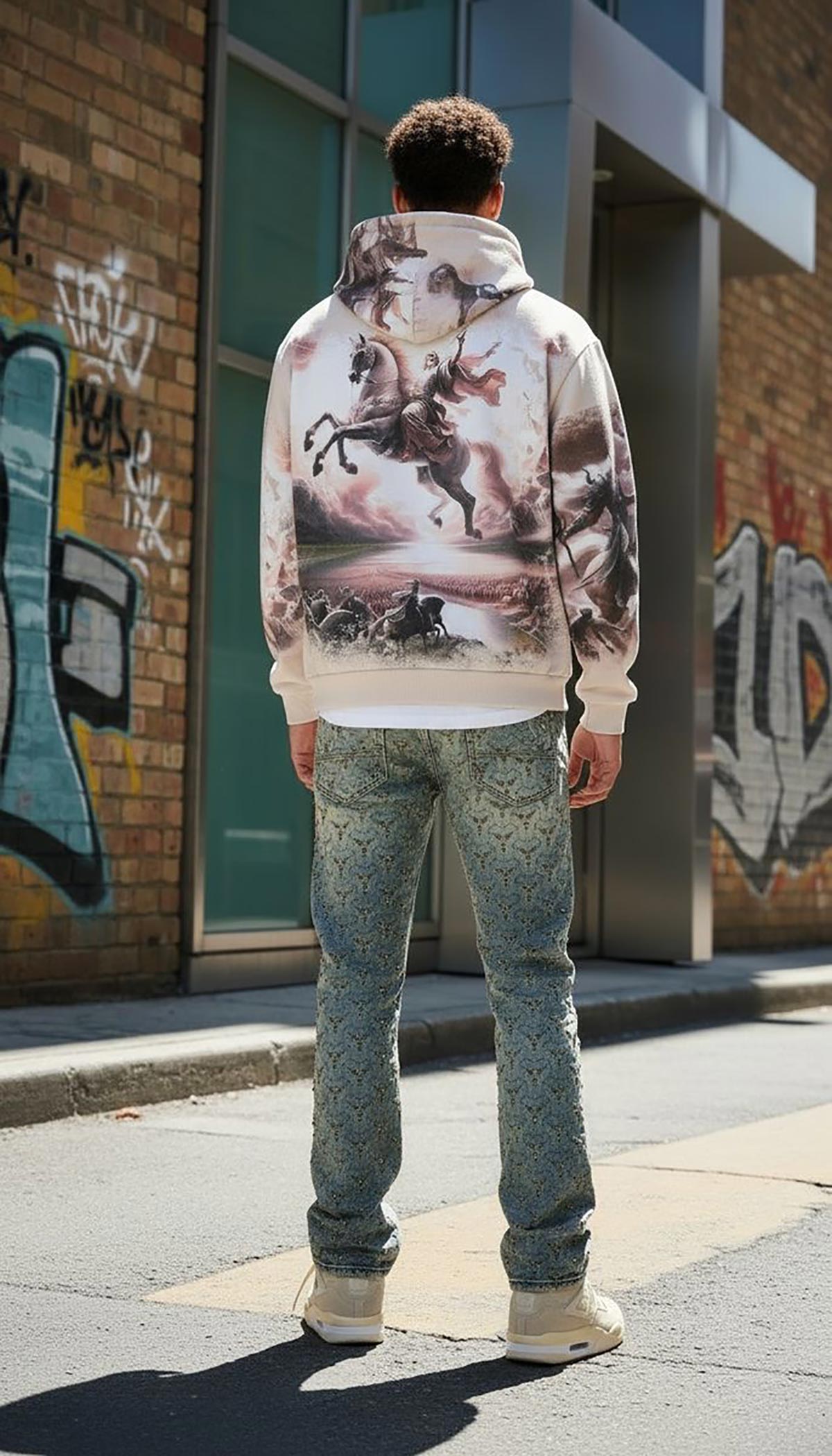 Stray prosperous pullover hoodie