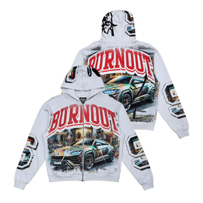 Stray burnout full-zip hoodie