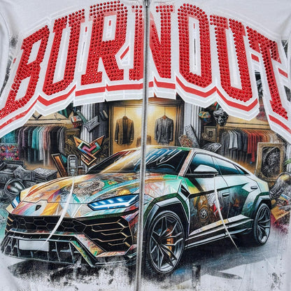 Stray burnout full-zip hoodie