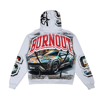 Stray burnout full-zip hoodie