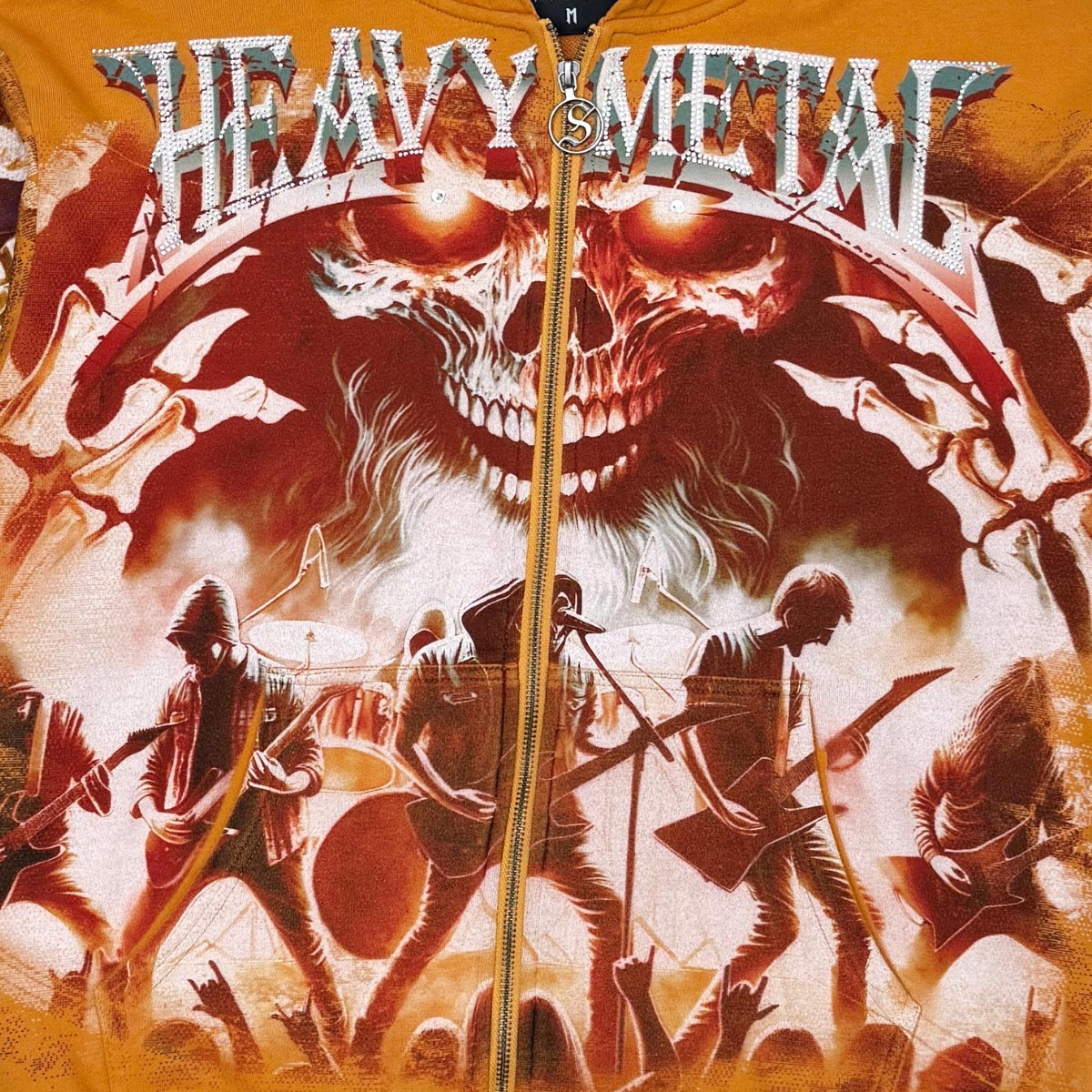 Stray heavy metal full-zip hoodie