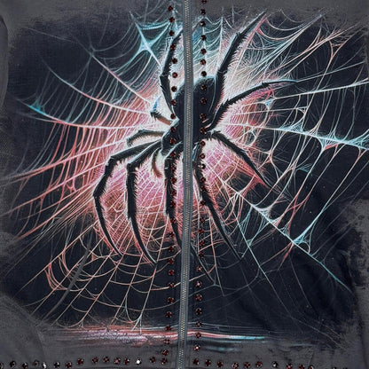 Stray spider full-zip hoodie