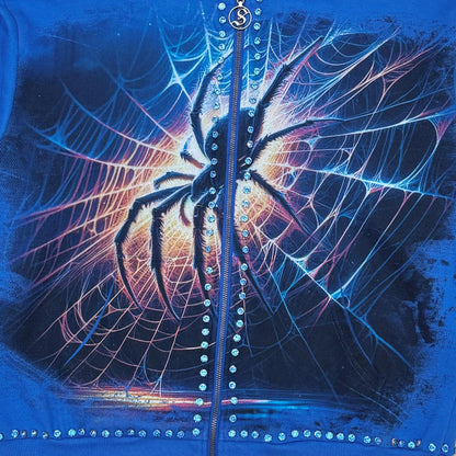 Stray spider full-zip hoodie