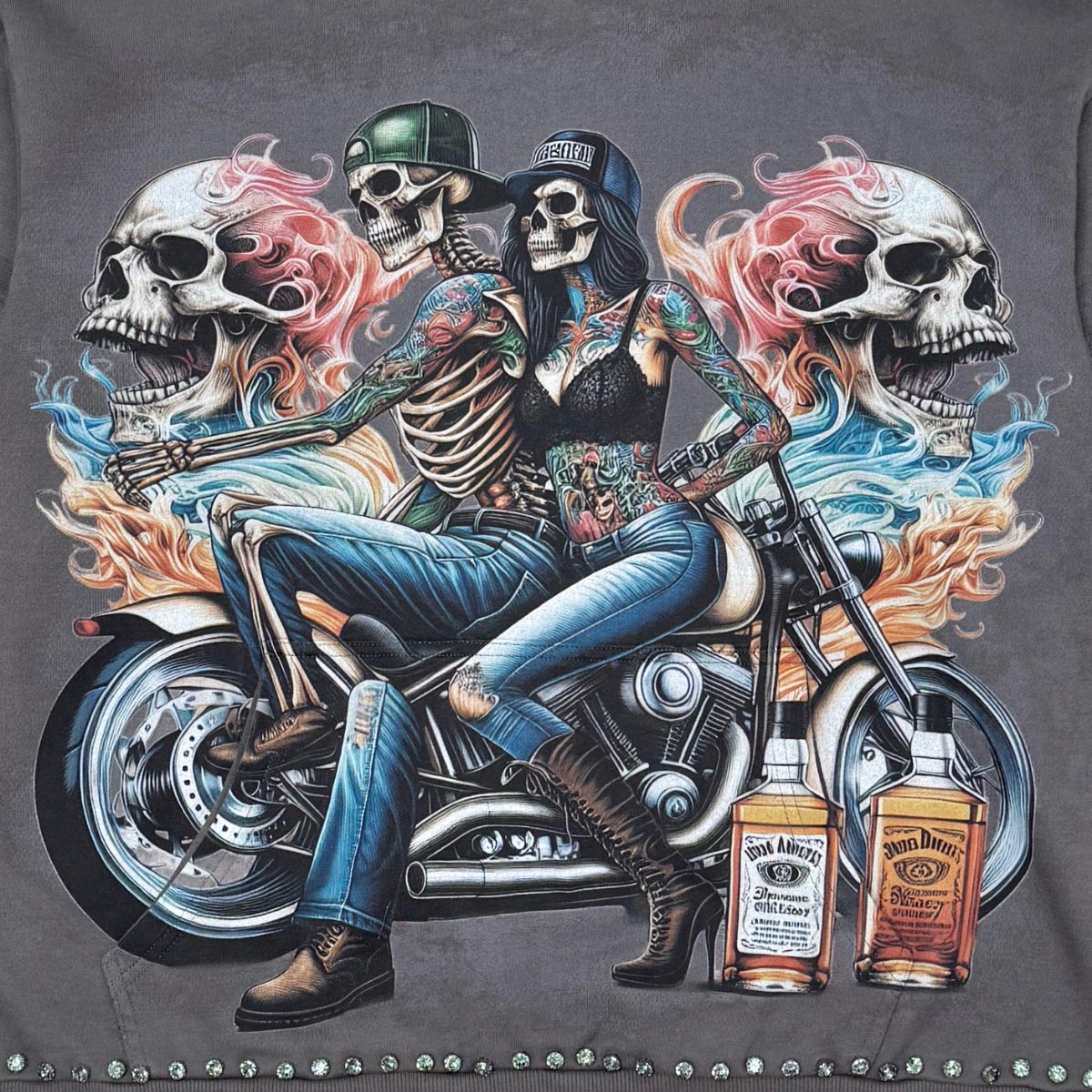 Stray ride or die full-zip hoodie