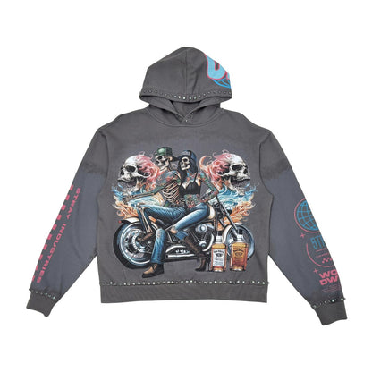 Stray ride or die full-zip hoodie