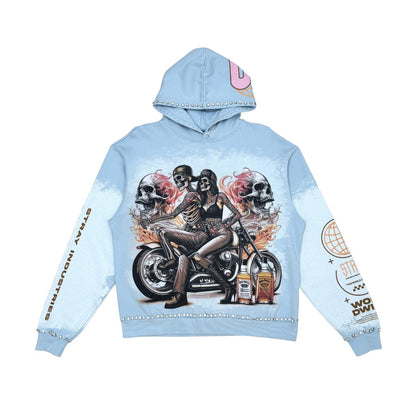 Stray ride or die full-zip hoodie