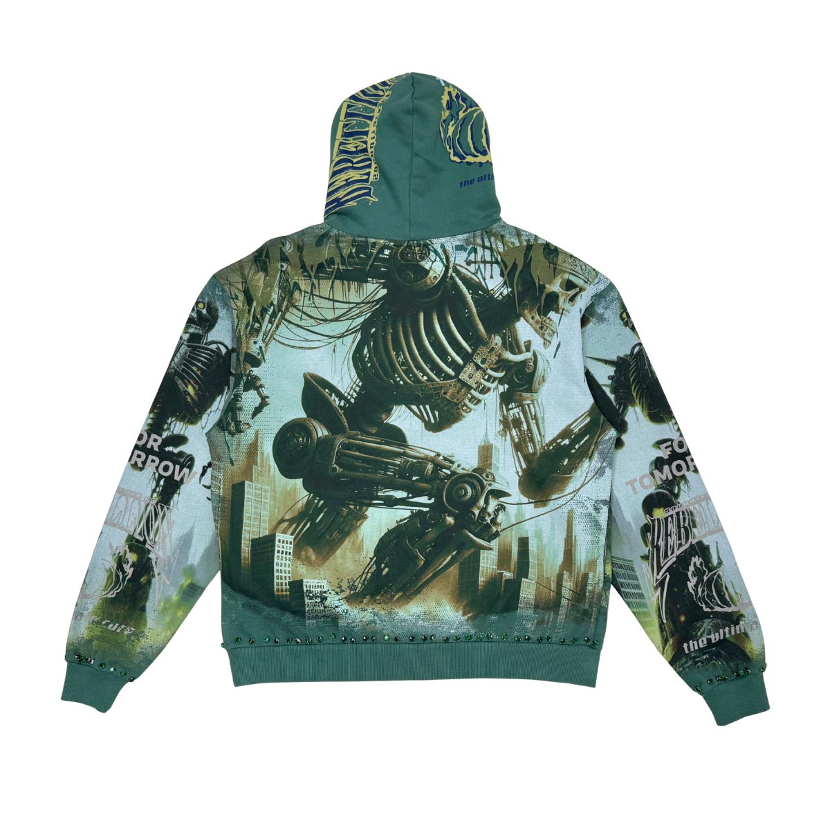 Stray robot attack full-zip hoodie by Stray | Modern Streetwear