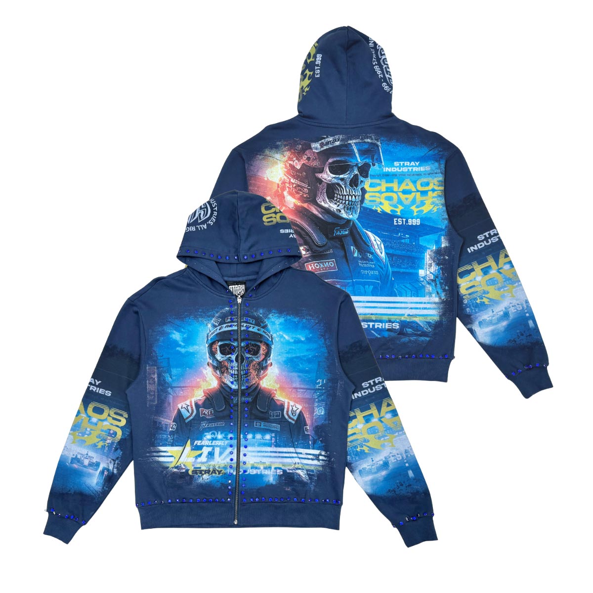 Stray chaos full-zip hoodie