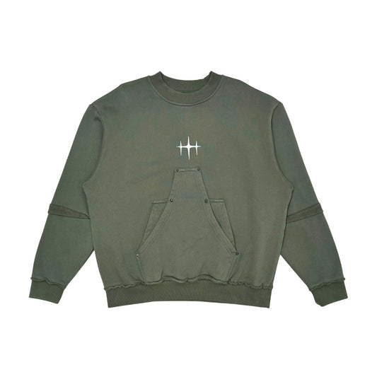 Unknown heavyweight cotton fleece crewneck sweatshirt