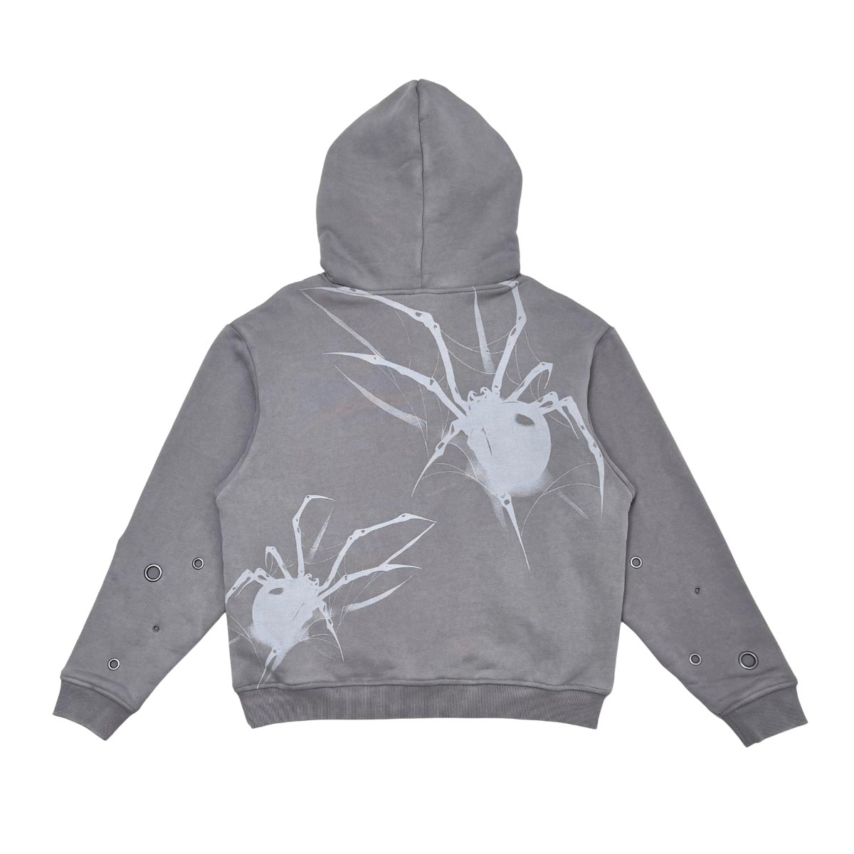 Unknown Garment-dyed, heavyweight cotton fleece cropped pullover hoodie