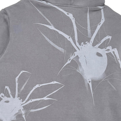 Unknown Garment-dyed, heavyweight cotton fleece cropped pullover hoodie