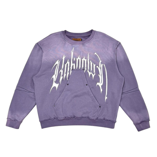 Unknown washed effect crewneck