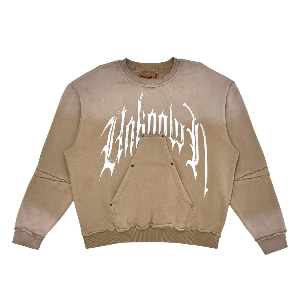 Unknown washed effect crewneck