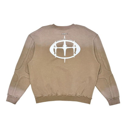 Unknown washed effect crewneck