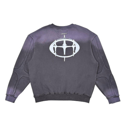 Unknown washed effect crewneck