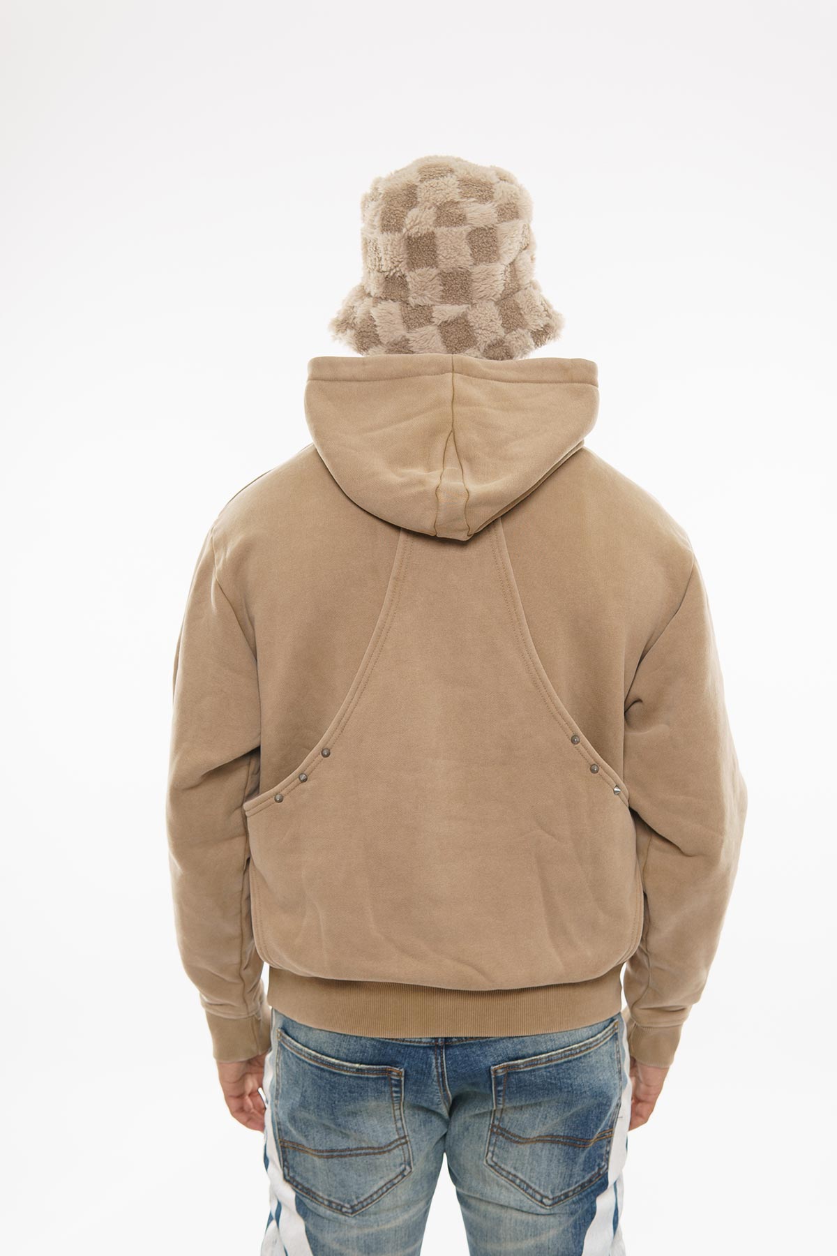 Unknown cotton fleece pullover hoodie