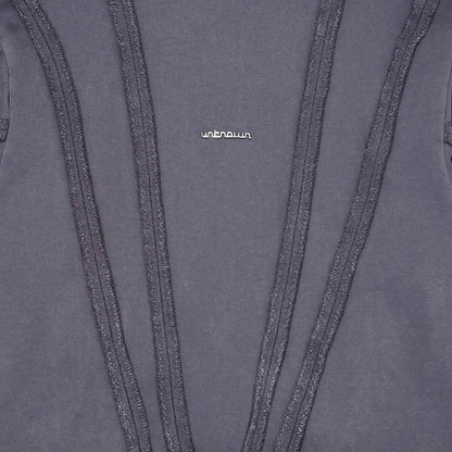 Unknown washed effect full-zip hoodie