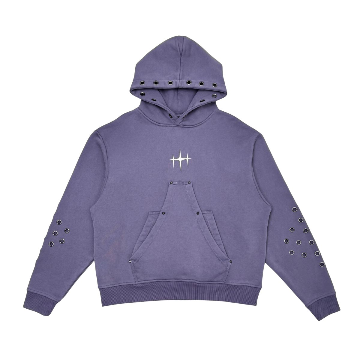 Unknown washed effect pullover hoodie