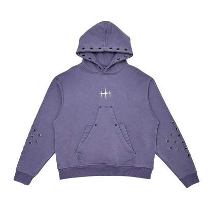 Unknown washed effect pullover hoodie