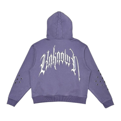 Unknown washed effect pullover hoodie
