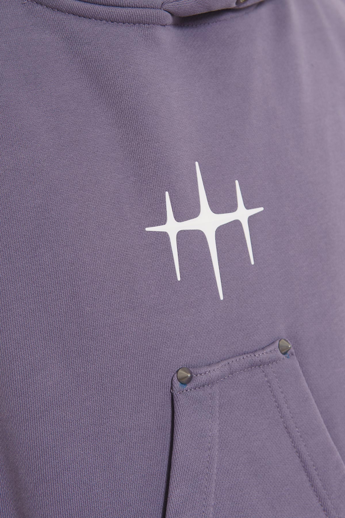 Unknown washed effect pullover hoodie