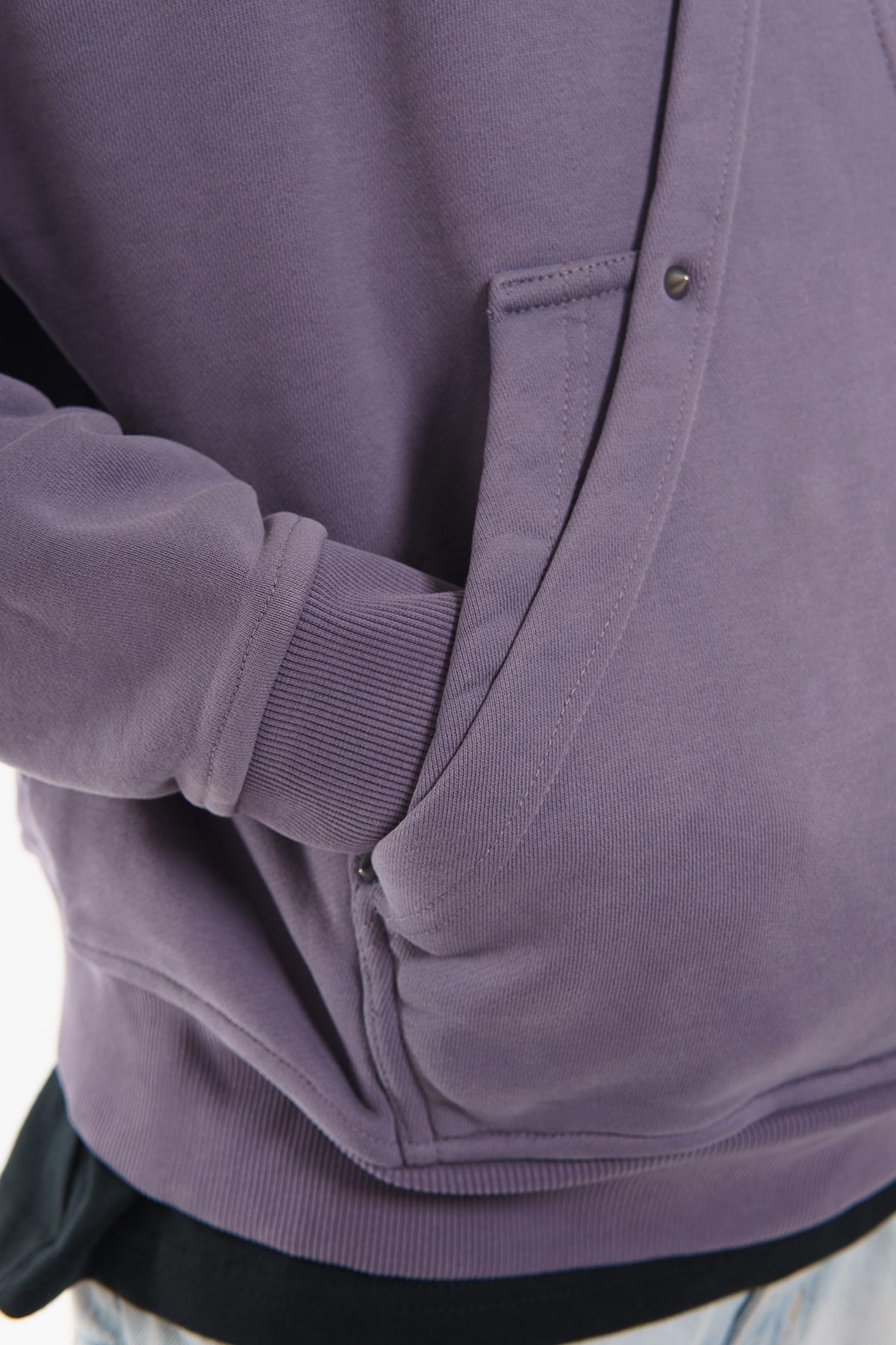 Unknown washed effect pullover hoodie