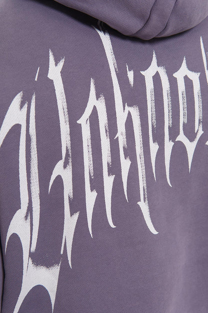 Unknown washed effect pullover hoodie